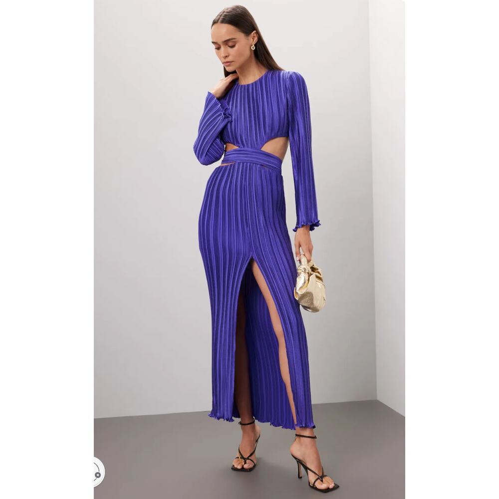 AIIFOS Phillipa Purple Satin Gown Wedding Guest Size 6
